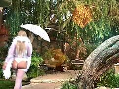 nick fury gets blown hard by sexy cosplay vampirella emma frost duo