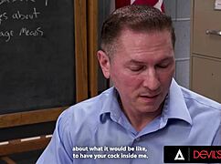 Student tells stepmom, let's threesome right here in class!