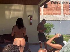 Beach House Sluts Spark Wild Interracial Anal Party!