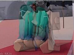 bold beach fuck brazilian miku bent over doggystyle in roblox game ride
