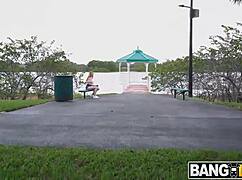 Arietta Adams bends over bus for cash pounding doggystyle cowgirl cum swallow