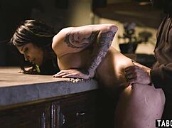 masked man face fucks tattooed latina milf xwife karen rough hardcore deepthroat sex needs it hard