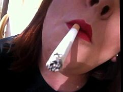 oh mistress tina snua your sexy bbw body smokes that cork cig with double inhales and nose exhales