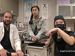 in remote interrogation nurse jasmine rose spreads shaved pussy for patient toys