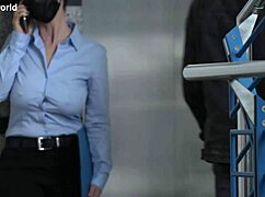 i took my slave wife braless downblouse public flashing outdoor