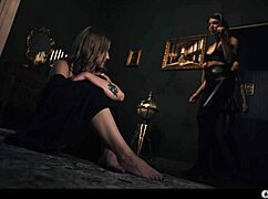 two big tits lesbian slayers trapped by horny succubus lezdom slave mind control fuck