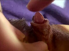 watch this big clit throb and squirt in extreme closeup orgasm