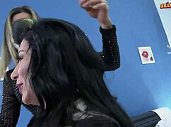 imagine these two naughty brazilian milf lesbians in lingerie licking each other's wet pussies and asses