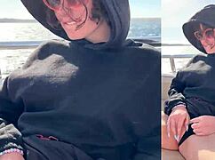 our skinny babe's tight pussy creams hard on that yacht with big cock pounding