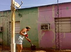 neighbor cant resist my huge ass in short dress flashing ebony curves homemade