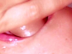 step sister takes close up facial cumshot in part two blowjob action