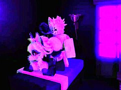 big tits bounce wild in roblox furry condo quickie cowgirl doggy cum compilation!