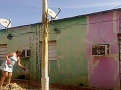 neighbor cant resist my huge ass in short dress flashing ebony curves homemade