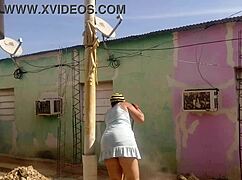 neighbor cant resist my huge ass in short dress flashing ebony curves homemade