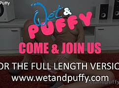 Tanned Beauty Fingers Gaping Pussy Lips to Orgasm with Toys