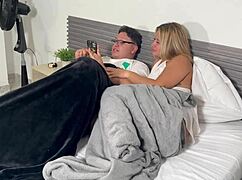 Stepmom Boldly Pounds Stepson's Cock Beside Sleeping Husband