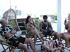 sneak peek at bruna carlos' sheer red lingerie tease in kobra's wild cast