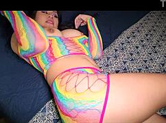 check these tips for perfect cumshot shots. sneak peek at brunette latina milf's homemade load