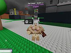having fun dominating two girls roblox??