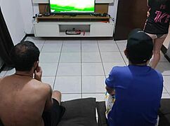 hubby lost bet so i fucked his friend right in front of him