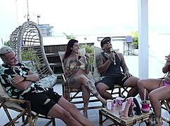 sneak peek at bruna carlos' sheer red lingerie tease in kobra's wild cast