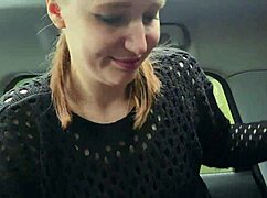 femdom taxi ride turns cheat into facesitting slave under her juicy pussy