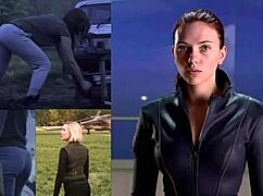 black widow scarlett johansson drains your load in jerk challenge!