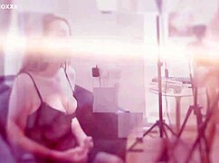 hot nurse teases patient in lingerie before making him finish hard