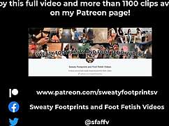 Colombian BBW Feet Fetish in Cableway Sneaker Sock Removal