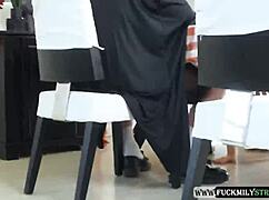 thanksgiving turns into family fuck day with daddy bendin me over doggystyle deepthroat