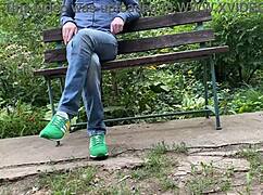 Excited Watching Mature Milf Piss Legs Spread Wide Outdoor