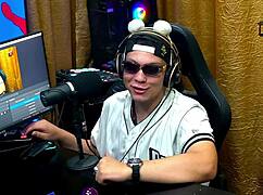 so this brazilian brunette luuh barbosa from podcast pépum no barraco rates ruan's cock strips see-through outdoors and talks dirty on camera