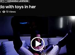 Sexy Shadowheart's Bald Pussy Takes Huge Dildo While Miranda Pounds Anal Beads Backshots