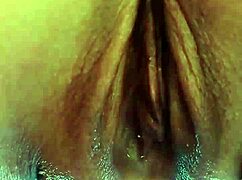 Mature wife spreads huge shaved pussy lips in secret outdoor garden