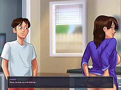 i pumped my load deep inside stepmother's shaved pussy during intense missionary creampie sex