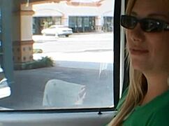 Amateur Blonde Flashes Her Perky Tits Teasing You Up Close And Personal