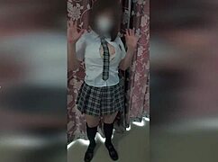 international student shaved pussy creampied after skirt ripped off