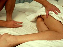 sleeping girlfriend's juicy pussy takes sneaky bareback pounding