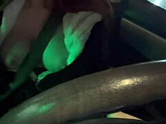 I'm this Italian milf Artemisia Love with long hair and big tits driving around flashing everyone like a horny wife.