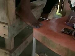 Slim Waisted Slut Hints at Puffy Pussy Flash on Crowded Beach