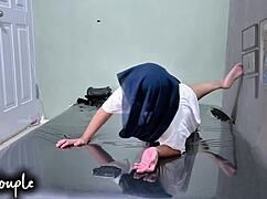 desi hijab girl moans loud as therapist fucks her tight pussy raw