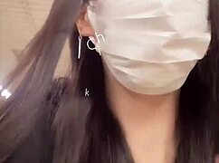 Watch This Busty Crossdressing Babe Quietly Stroke Her Cock Alone!