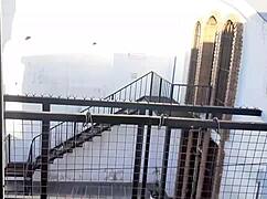 Obsessed gym girl Babyluna939 sniffs and sucks my huge cock with big tits out?