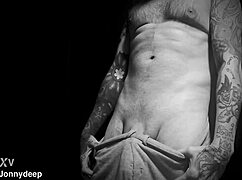 BWC Daddy Muscular Barefoot Bedroom Close-Up Cumshot Compilation