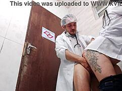 Nurse ditches condom fucking Asian doc in hospital toilet