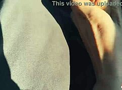 stepsis sneaks a quick cock jerk while i drive the car