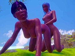 How do romantic black lesbians fist and squirt at world's end?!