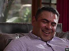 i spot sexy asian shemale kasey kei then bareback her ass hard.