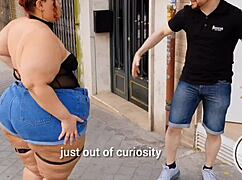 my huge latina bbw eris measures her massive curvy ass belly