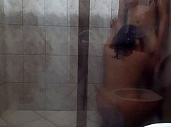 yo this big ass couple fucks hard in the bathroom with huge dick 🍑💦🍆🔥